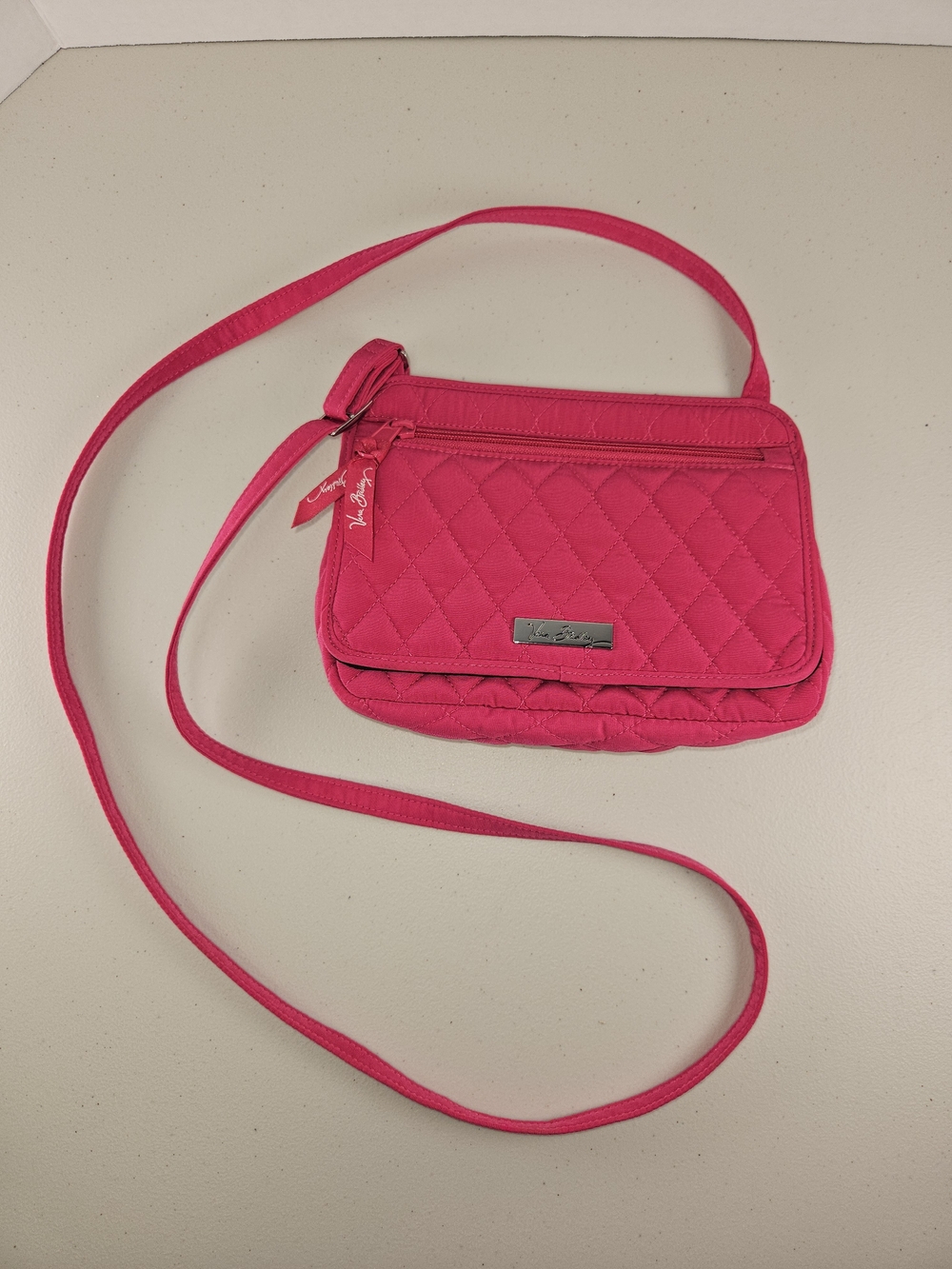 Vera Bradley Quilted Hot Pink Crossbody Bag